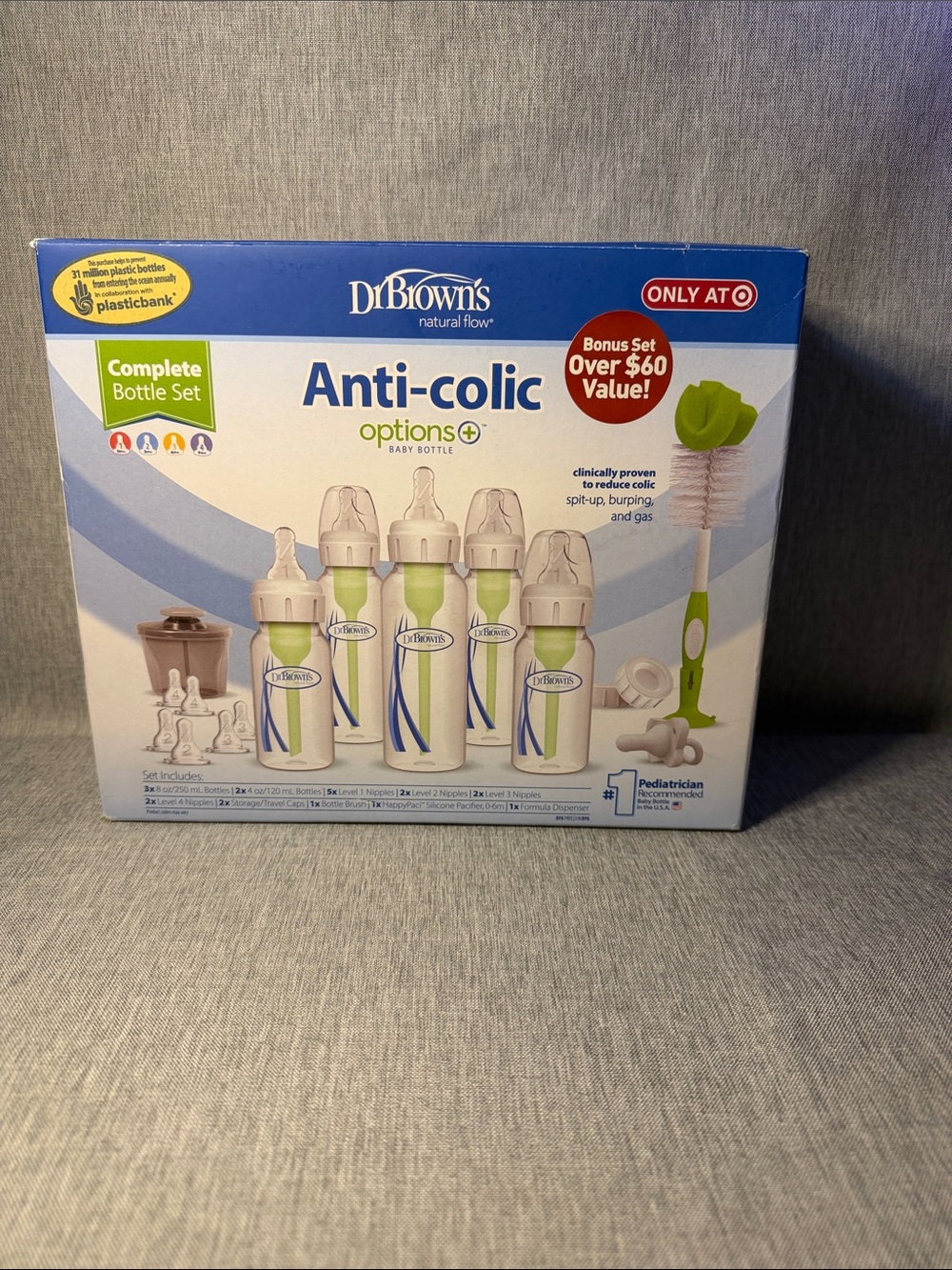 Dr. Brown's Anti-Colic Complete Bottle Set - Green